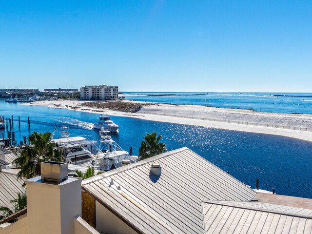 water view with a beach view