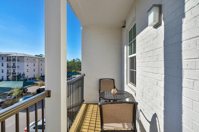 view of balcony