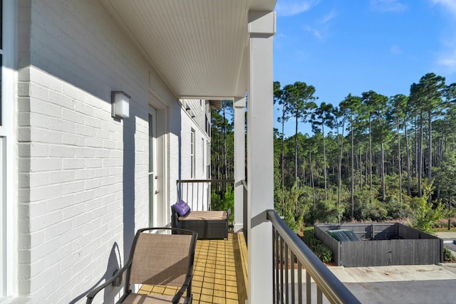 view of balcony