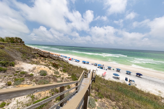 water view featuring a view of the beach