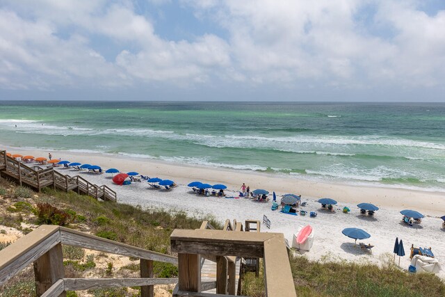 water view featuring a view of the beach