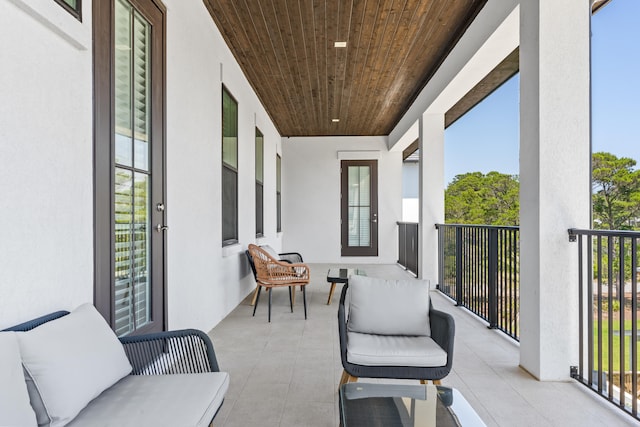 balcony with an outdoor living space