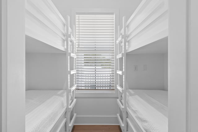 bedroom featuring hardwood / wood-style flooring