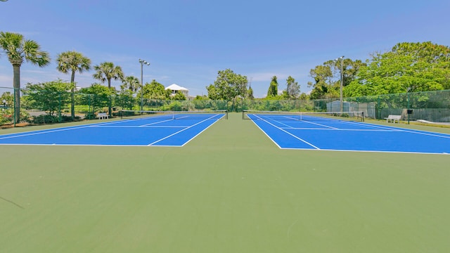 view of sport court