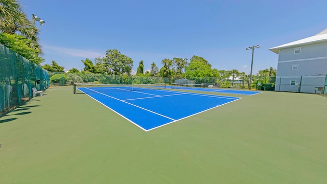 view of sport court