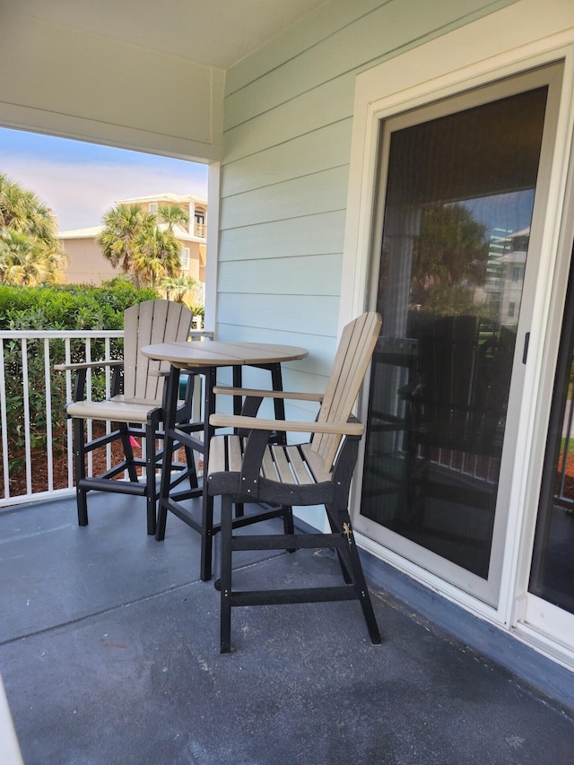 view of balcony