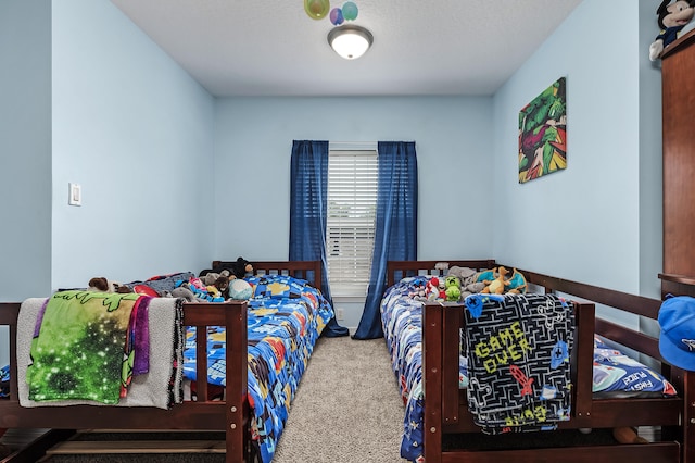 bedroom with carpet