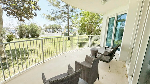 view of balcony