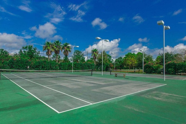 view of tennis court