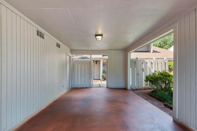 interior space with concrete flooring