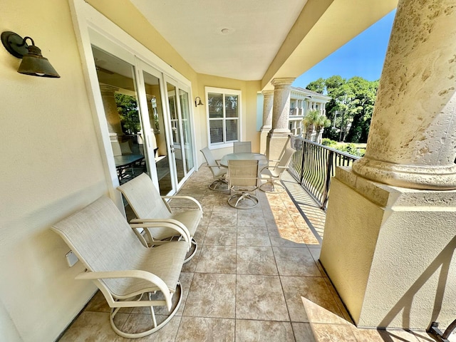 view of balcony