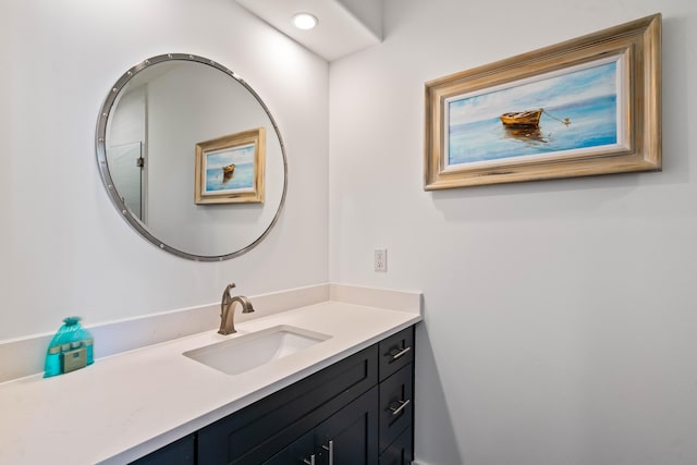 bathroom featuring vanity