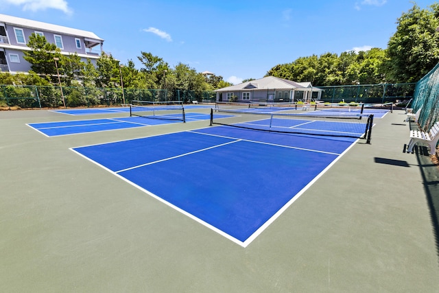 view of tennis court