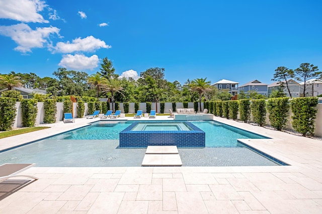 view of pool with a patio