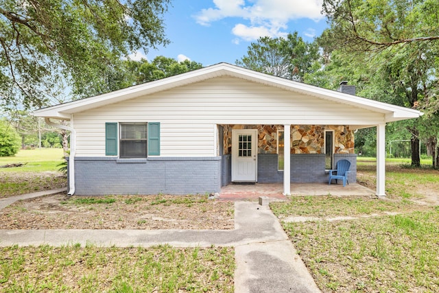 view of bungalow-style house