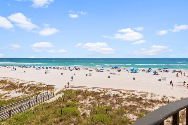 property view of water with a view of the beach