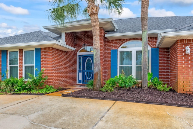 doorway to property featuring a patio