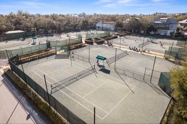 view of tennis court