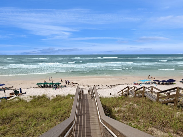 water view with a beach view