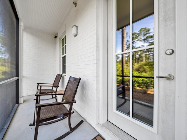 view of balcony