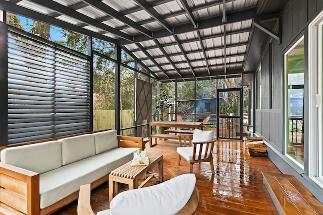 view of sunroom / solarium