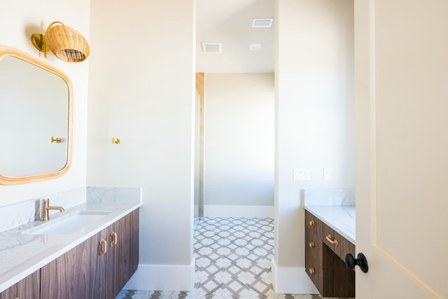 bathroom featuring vanity