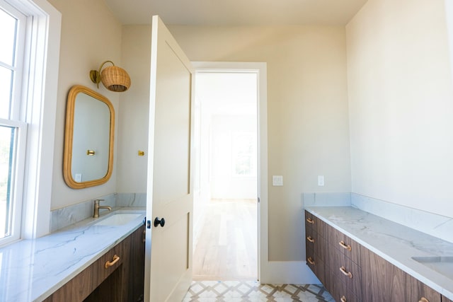 bathroom featuring vanity