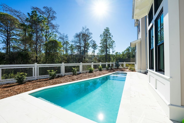 view of pool with a patio area