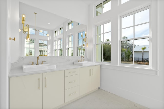 bathroom with vanity