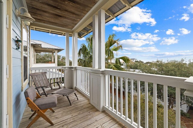 view of balcony