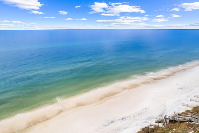 water view with a beach view