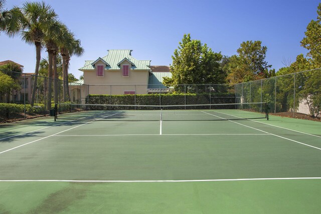 view of tennis court