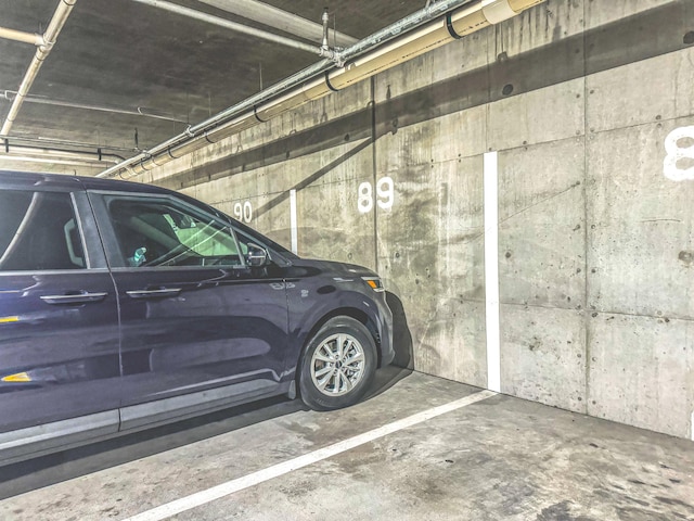 view of parking deck