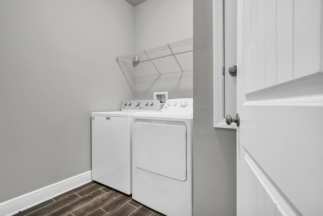 washroom with washer and clothes dryer