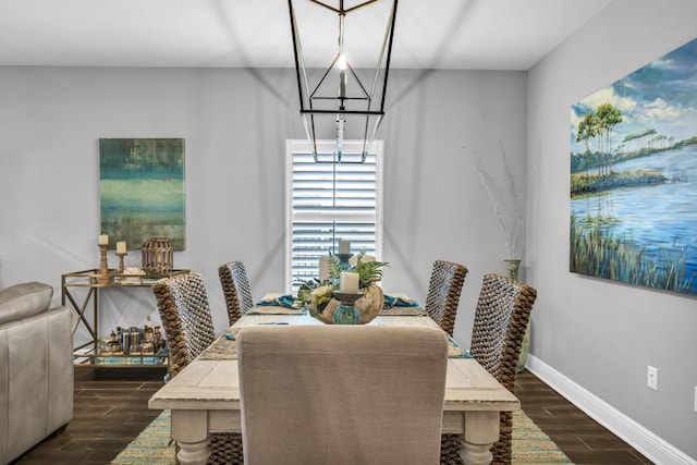 view of dining area