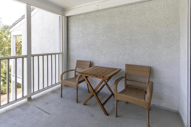 view of sunroom