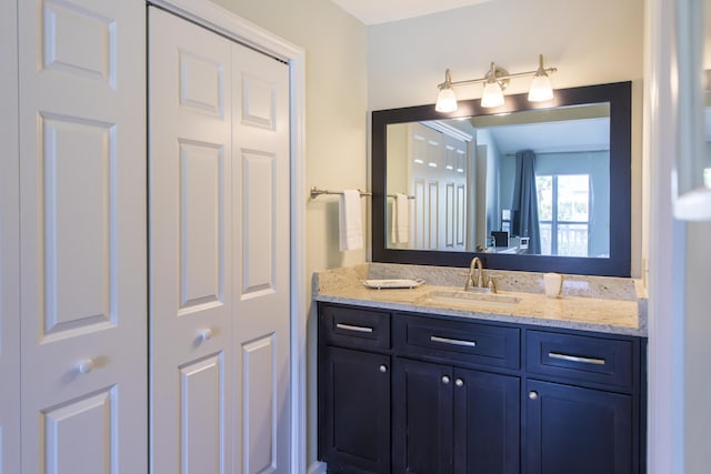 bathroom with vanity