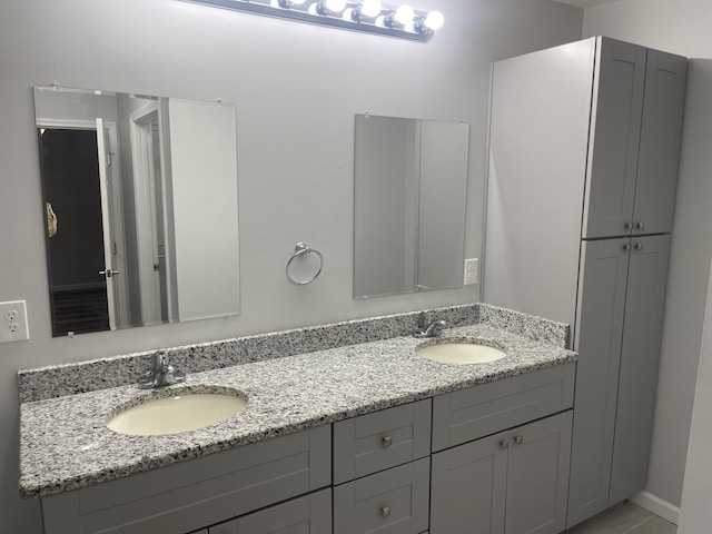 bathroom with vanity