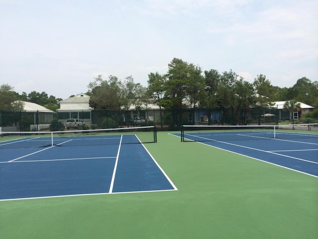 view of sport court