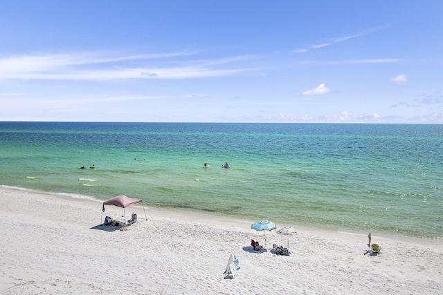 water view featuring a beach view