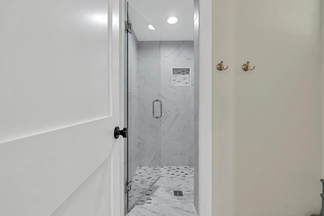 bathroom with walk in shower