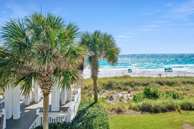 water view featuring a view of the beach