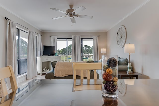 bedroom featuring crown molding