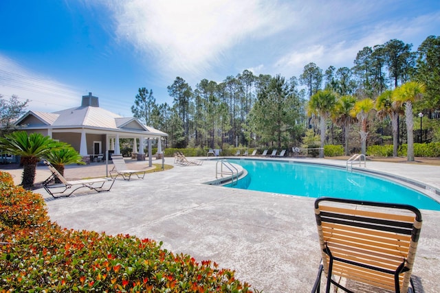 view of pool with a patio area