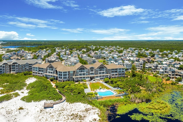 aerial view featuring a residential view