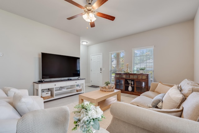 168 Secret St, Freeport, FL 32439 - living room with ceiling fan