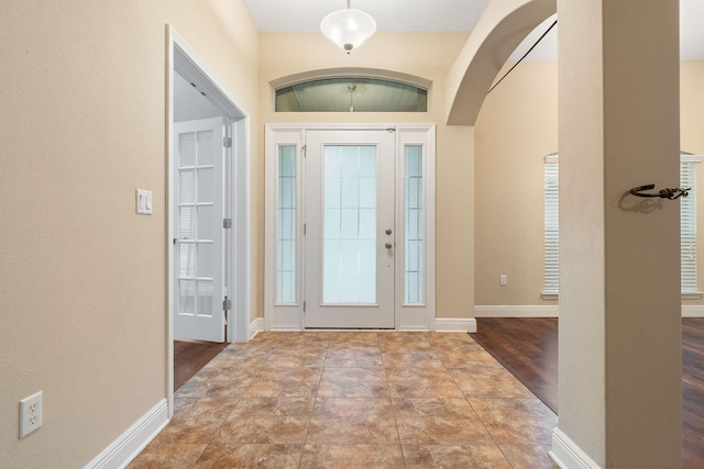 entryway featuring light hardwood / wood-style flooring