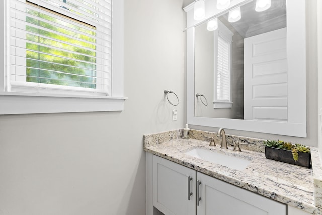 bathroom with vanity