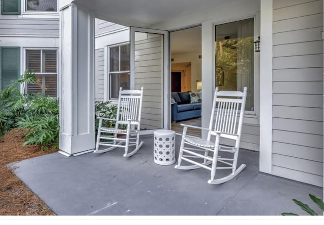 view of patio / terrace featuring a porch