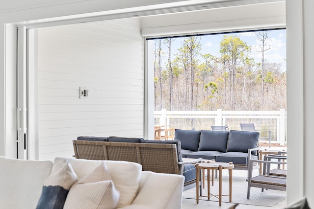 sunroom with a wealth of natural light